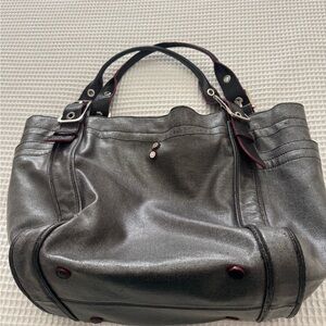 MZ Wallace Metallic Silver Tote